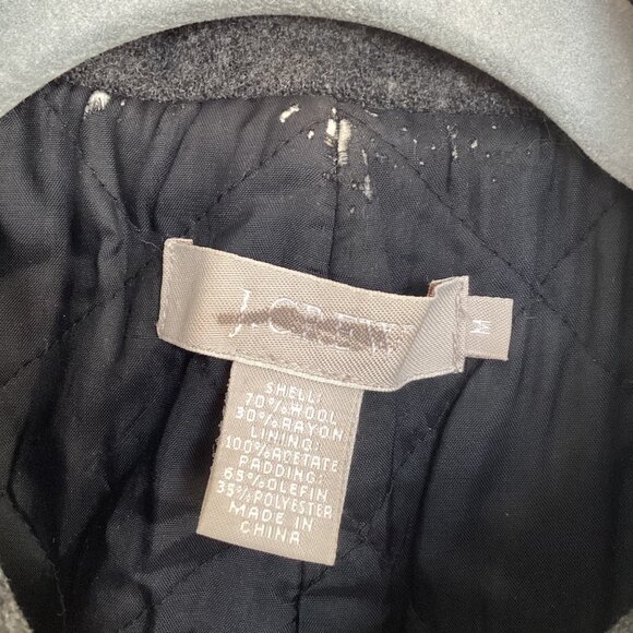 J. Crew Wool Blend Peacoat Gray Size Medium - Picture 6 of 8